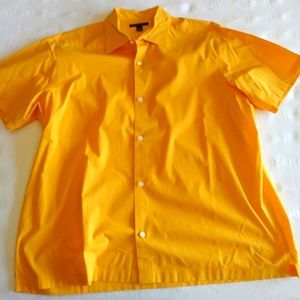 Banana Republic Short Sleeve Button Up in Mandarin